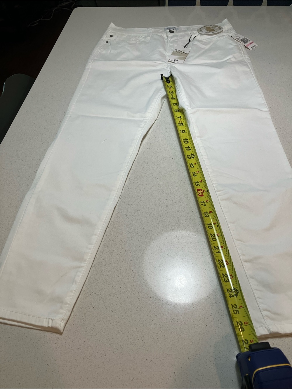 Slim White Skinny Jeans for Women - Clean Mid Rise